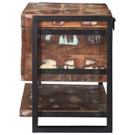 Съхранителна кутия Многоцветен Масивна регенерирана дървесина