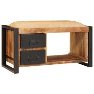 Пейка за Съхранение Кафяво Масивна дървесина от манго