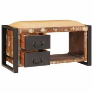 Пейка за Съхранение Многоцветен Масивна регенерирана дървесина