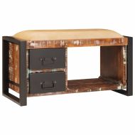 Пейка за Съхранение Многоцветен Масивна регенерирана дървесина