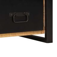 Стойка за дрехи с чекмедже Кафяво Масивна дървесина от манго