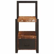 Стойка за дрехи Многоцветен Масивна регенерирана дървесина