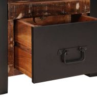 Стойка за дрехи Многоцветен Масивна регенерирана дървесина