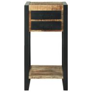 Крайна масичка Кафяво 40 x 40 x 80 cm Грубо мангово дърво масив