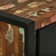 Шкаф за мивка с врата Кафяво Масивна регенерирана дървесина