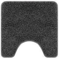 Нескользяща постелка за баня с изрезка за тоалет Тъмен сив