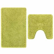 Комплект антислип килими за баня 2 pcs Зелен ПП