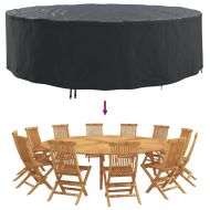 Покривало за градински мебели Черно 320 x 320 x 71 см 600D плат