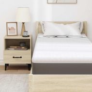 Топер за матрак Бяло 70 x 200 cm Жакардова тъкан