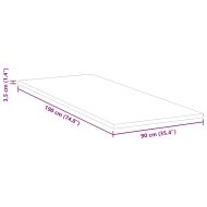 Подложки за матрак Бяло 90 x 190 cm