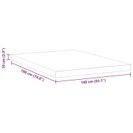 Подложки за матрак Бяло 140 x 190 cm