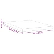 Подложки за матрак Бяло 140 x 200 cm
