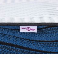 Подложки за матрак Бял и син 100 x 200 cm Гелова мемори пяна