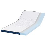 Подложки за матрак Бял и син 90 x 200 cm Гелова мемори пяна