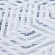 Подложки за матрак Бял и син 120 x 200 cm Гелова мемори пяна