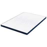 Подложки за матрак Бял и син 140 x 200 cm Гелова мемори пяна