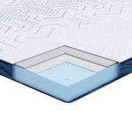Подложки за матрак Бял и син 180 x 200 cm Гелова мемори пяна