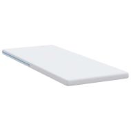 Тапицирана възглавница Бяло 70 x 200 cm Гелова мемори пяна