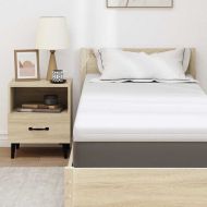 Тапицирана възглавница Бяло 80 x 200 cm Гелова мемори пяна