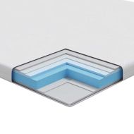 Тапицирана възглавница Бяло 140 x 190 cm Гелова мемори пяна