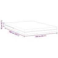 Матрак Бяло 140 x 200 cm Пяна