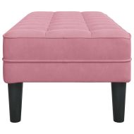 Пейка Розово 113 x 57 x 39 см Кадифе