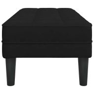 Пейка Черно 113 x 57 x 39 см Кадифе