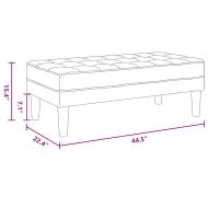 Пейка Черно 113 x 57 x 39 см Кадифе