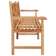 Градинска пейка Кафяво 228 x 60 x 90 см Тиково дърво масив