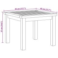 Масичка за кафе Кафяво 45 x 45 x 36 cm Тиково дърво масив
