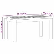 Масичка за кафе Кафяво 70 x 40 x 36 cm Тиково дърво масив