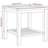 Масичка за кафе Кафяво 45 x 45 x 45 cm Тиково дърво масив