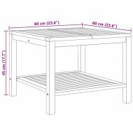 Масичка за кафе Кафяво 60 x 60 x 45 cm Тиково дърво масив