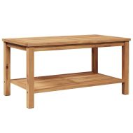 Масичка за кафе Кафяво 90 x 50 x 45 cm Тиково дърво масив