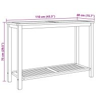 Масичка за кафе Кафяво 110 x 40 x 45 cm Тиково дърво масив