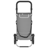 Пазарски тролей Сив 36.5 x 46.5 x 100.5 см Оксфордска тъкан