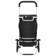 Пазарски тролей Черно 47 x 39 x 100.5 см Оксфордска тъкан