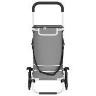 Пазарски тролей Сив 47 x 39 x 100.5 см Оксфордска тъкан