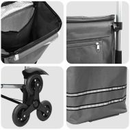 Пазарски тролей Сив 47 x 39 x 100.5 см Оксфордска тъкан