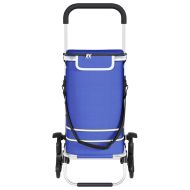 Пазарски тролей Синьо 47 x 39 x 100.5 см Оксфордска тъкан