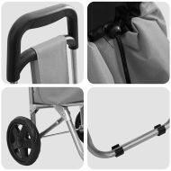 Пазарски тролей Сив 35 x 28 x 92 см Оксфордска тъкан