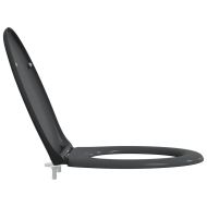 Бързо освобождаваща тоалетна седалка Антрацит