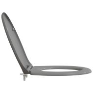 Бързо освобождаваща тоалетна седалка Сив 44.8 x 37.3 x 4.2 см