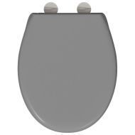 Бързо освобождаваща тоалетна седалка Сив 44.8 x 37.3 x 4.2 см