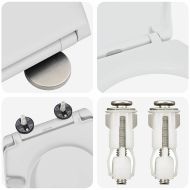 Бързо освобождаваща тоалетна седалка Бяло 44.8 x 37.3 x 4.2 см