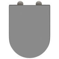 Бързо освобождаваща тоалетна седалка Сив 46.2 x 36 x 4.3 см
