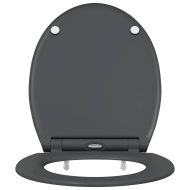 Тоалетна с бързо освобождаване, подходяща за седалка Антрацит
