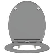 Тоалетна с бързо освобождаване, подходяща за седалка Сив