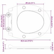 Тоалетна с бързо освобождаване, подходяща за седалка Бяло