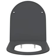 Бързо освобождаваща тоалетна седалка Антрацит